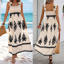 Vestido Mykonos Beach com Estampas Barrocas e Caimento Impecável