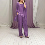 Conjunto Lumina™ com Caimento Fluido e Detalhes Brilhantes